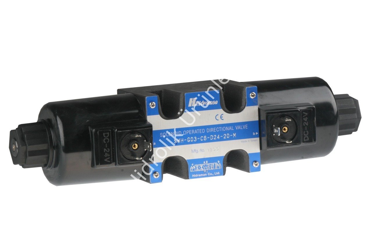 NG10 Açık Merkez 24V DC Hassas Geçiş Valf (SWH-G03-C6-D24M)