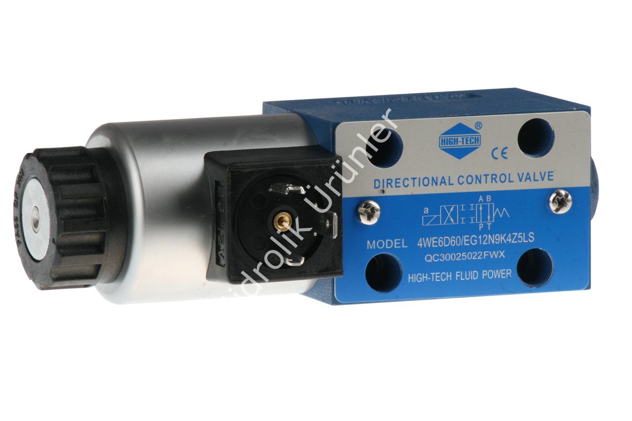 4WE6D60/EG12N9K4Z5LS NG6 Tek Bobin 12V Kapalı Geçiş Valf